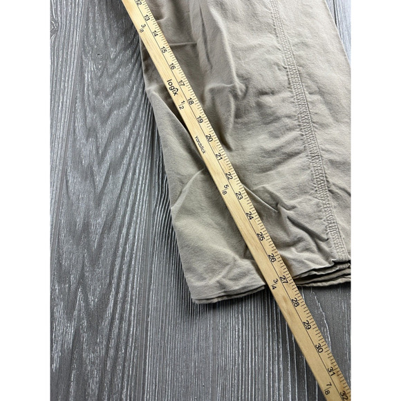 CARHARTT Mens 38x30 Original Dungaree Fit Carpenter Cargo Pants Tan Khaki B260 - Picture 9 of 10